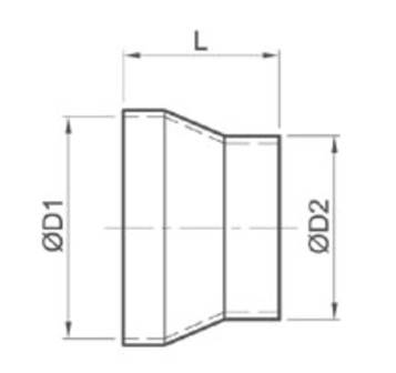 Купить Переходник прямой ПВХ LAB по лучшей цене с доставкой - интернет-магазин Прогрессивные решения