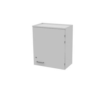 Шкаф навесной из металла (фасад металл) ЛАБ-PRO НШМ 60.35.70 ЛОиП  по лучшей цене с доставкой - интернет-магазин Прогрессивные решения