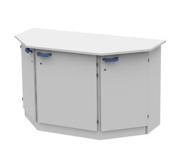 Стол торцевой высокий на металлической опорной тумбе ЛАБ-PRO СТОТМ 150.75.90 F20 ЛОиП  по лучшей цене с доставкой - интернет-магазин Прогрессивные решения