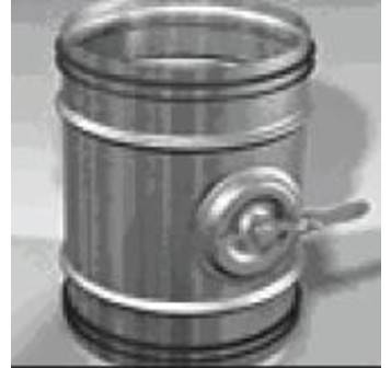 Купить Шиберная заслонка d=200мм LAB по лучшей цене с доставкой - интернет-магазин Прогрессивные решения