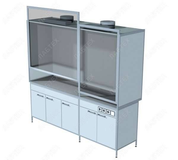 Шкаф вытяжной ЛАБТЕХ-ШВ-104-ПТ, 2435*700*2185 Лабтех  по лучшей цене с доставкой - интернет-магазин Прогрессивные решения