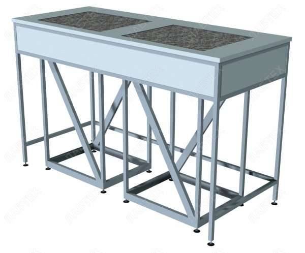 Стол для весов ЛАБТЕХ-СВ-12 ПАГ, гранит, 1470*610*900 Лабтех  по лучшей цене с доставкой - интернет-магазин Прогрессивные решения