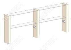 Надстройка для стола ЛАБТЕХ-ПС-3 (НС-6) 1924*250*800 Лабтех  по лучшей цене с доставкой - интернет-магазин Прогрессивные решения