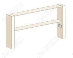 Надстройка для стола ЛАБТЕХ ПМ-2 1450*250*800 Лабтех  по лучшей цене с доставкой - интернет-магазин Прогрессивные решения