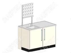 Стол мойка ЛАБТЕХ ПроМо-1А левая двухдверная с сушилкой, 1200*900*900 Лабтех  по лучшей цене с доставкой - интернет-магазин Прогрессивные решения