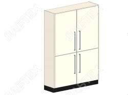 Шкаф для хранения ЛАБТЕХ Профи-4 лабораторный металлический, 1200*500*1900 Лабтех  по лучшей цене с доставкой - интернет-магазин Прогрессивные решения