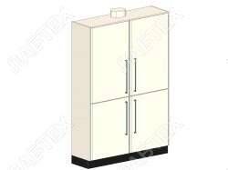 Шкаф для хранения ЛАБТЕХ Профи-5 лабораторный с патрубком, 1200*500*1900 Лабтех  по лучшей цене с доставкой - интернет-магазин Прогрессивные решения