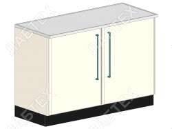 Стол тумба лабораторный ЛАБТЕХ ПроСт-31К двухдверный, 1200*650*900 Лабтех  по лучшей цене с доставкой - интернет-магазин Прогрессивные решения