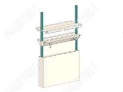 Модуль приставной ЛАБТЕХ Стиль-20 для островного комплекта с электрикой, подводкой воды и газа, 1200*640*2220 Лабтех  по лучшей цене с доставкой - интернет-магазин Прогрессивные решения