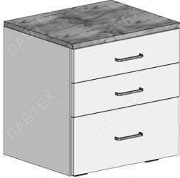 Тумба подкатная ЛАБТЕХ-ТП-20-ПА с 3 ящиками, 460*500*550 Лабтех  по лучшей цене с доставкой - интернет-магазин Прогрессивные решения