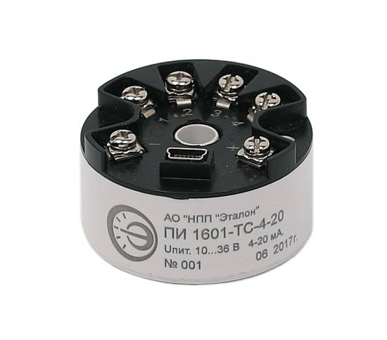 Купить Преобразователь измерительный ПИ 1601-ТС-4-20 с унифицированным токовый выходным сигналом 4-20 мА. OMSKETALON по лучшей цене с доставкой - интернет-магазин Прогрессивные решения