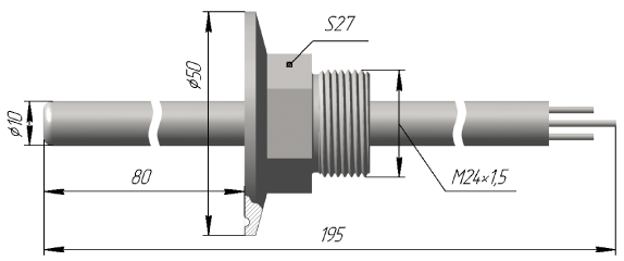 Купить Вставной термометр сопротивления ТСП 0107, ТСМ 0107 OMSKETALON по лучшей цене с доставкой - интернет-магазин Прогрессивные решения