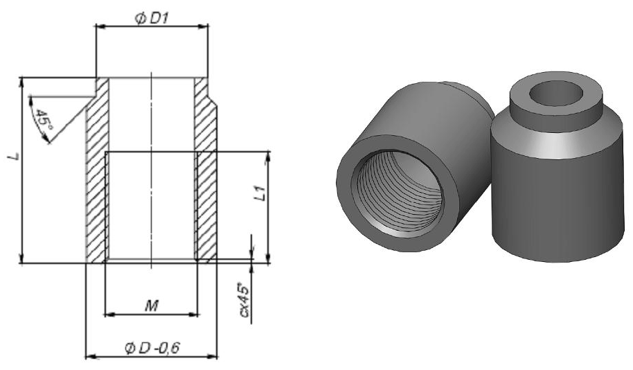 Купить Тип 1 - бобышка прямая POINT по лучшей цене с доставкой - интернет-магазин Прогрессивные решения