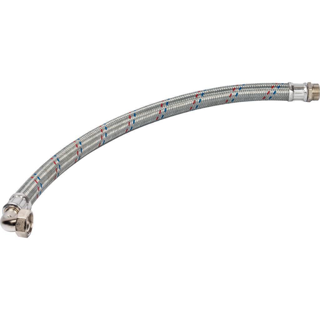 Купить SHF-0167-252525 STOUT SHF-НВУ Гибкая подводка для воды  НР 1 х ВР 1  угловая,  длина 800 мм STOUT по лучшей цене с доставкой - интернет-магазин Прогрессивные решения