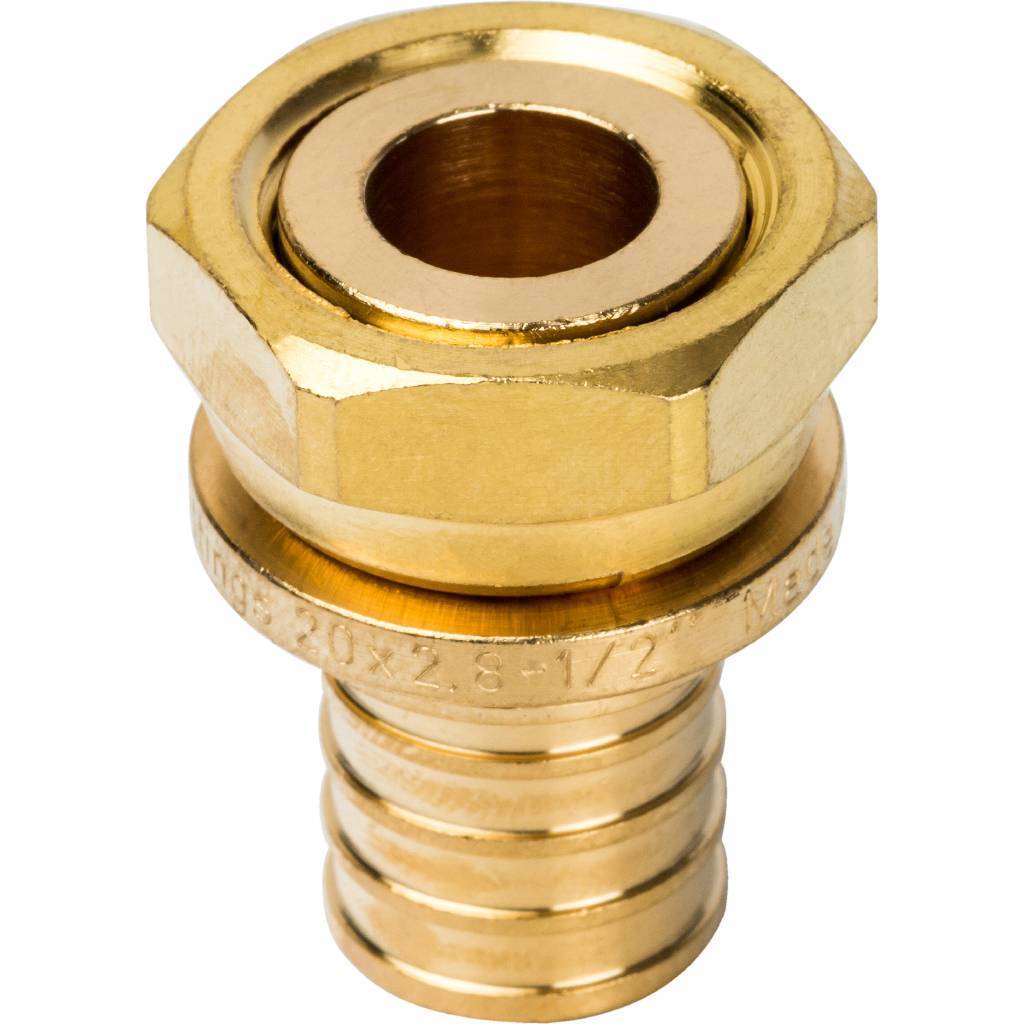 Купить SFA-0019-002012 STOUT  Переходник с накидной гайкой 20xG 1/2" для труб из сшитого полиэтилена аксиальный STOUT по лучшей цене с доставкой - интернет-магазин Прогрессивные решения