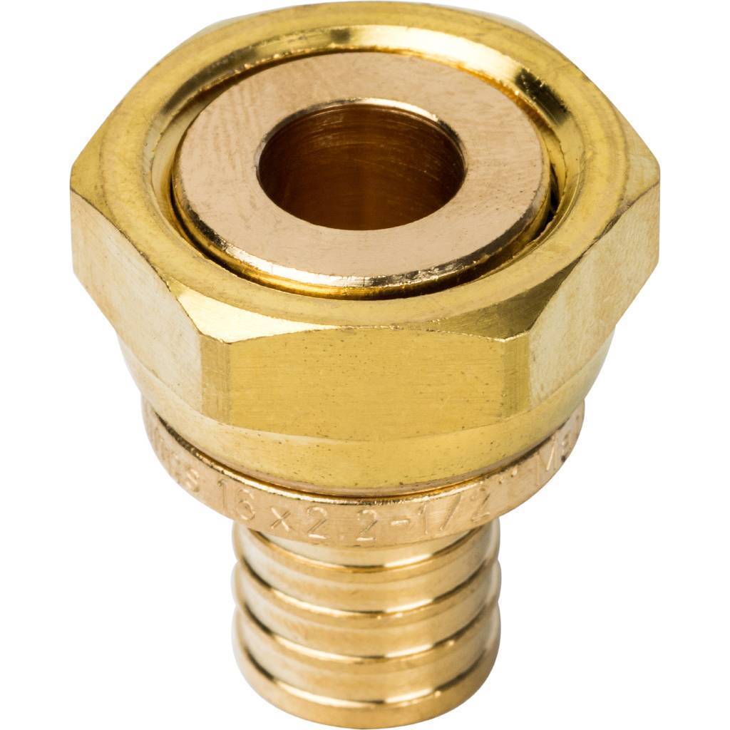 Купить SFA-0019-001612 STOUT  Переходник с накидной гайкой 16xG 1/2" для труб из сшитого полиэтилена аксиальный STOUT по лучшей цене с доставкой - интернет-магазин Прогрессивные решения