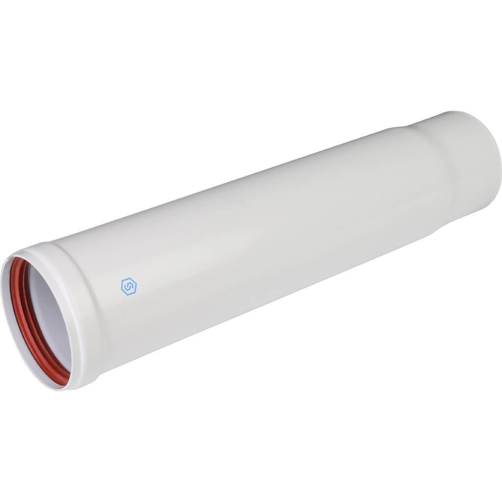 Купить SCA-0080-010375 STOUT  Элемент дымохода труба телескопическая  DN 80  315-370 мм п/м STOUT по лучшей цене с доставкой - интернет-магазин Прогрессивные решения