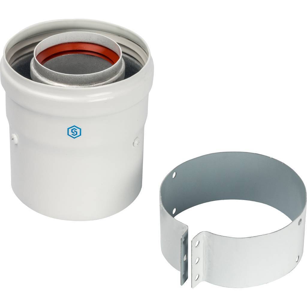 Купить SCA-6010-230100 STOUT   Элемент дымохода DN60/100 адаптер для котла вертикальный коаксиальный (совместимый с Vaillant, Protherm NEW)(с логотипом) STOUT по лучшей цене с доставкой - интернет-магазин Прогрессивные решения