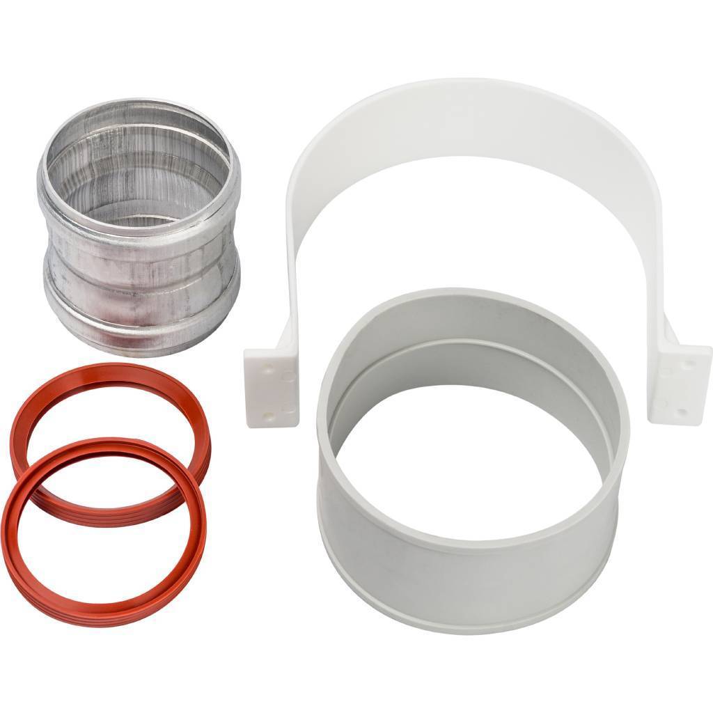 Купить SCA-6010-000002 STOUT   Элемент дымохода  для соединеия труб  DN60/100, м/м соед. муфта с уплотнен,хомут с муфтой EPDM в комплекте.(с лого.) STOUT по лучшей цене с доставкой - интернет-магазин Прогрессивные решения