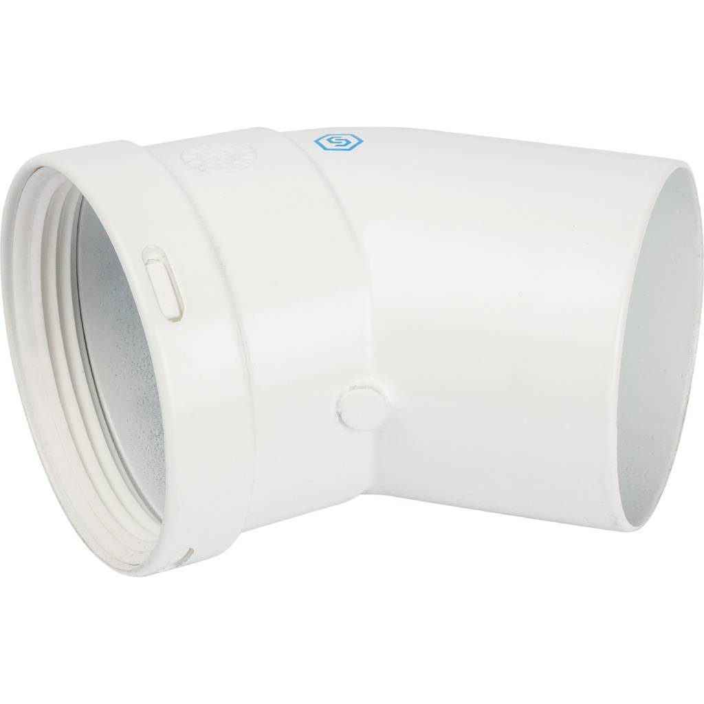 Купить SCA-0080-000045 STOUT  Элемент дымохода отвод 45° п/м DN80 STOUT по лучшей цене с доставкой - интернет-магазин Прогрессивные решения