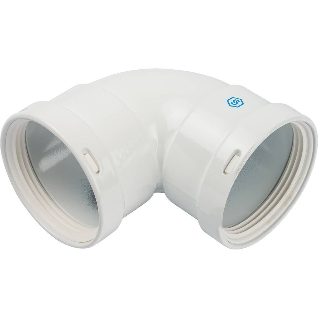 Купить SCA-0080-020090 STOUT  Элемент дымохода отвод 90° м/м DN80 STOUT по лучшей цене с доставкой - интернет-магазин Прогрессивные решения