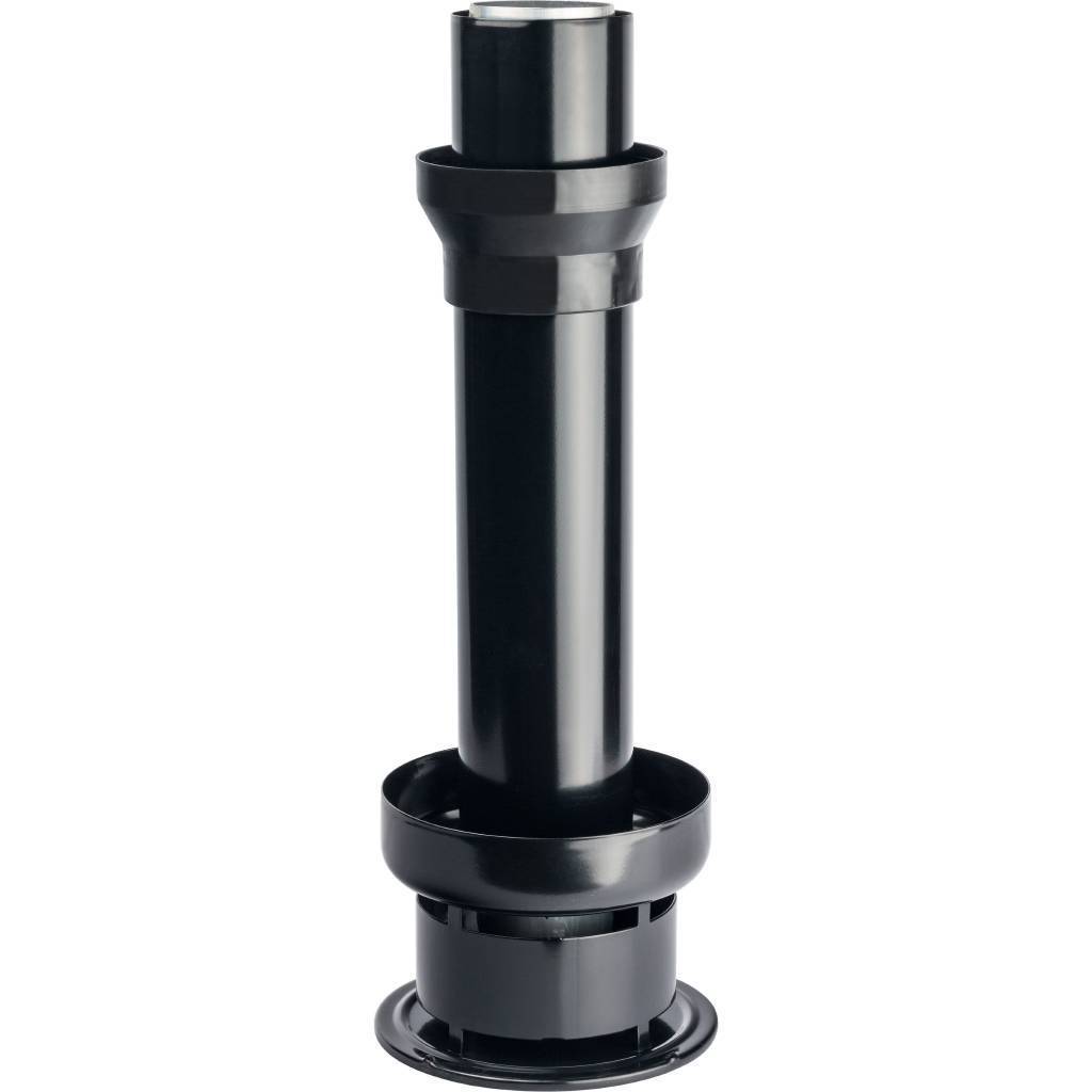 Купить SCA-0080-800001 STOUT  Элемент дымохода  DN80/100 к-т  адаптер вертикальный утепленный, 584 мм, финальный участок STOUT по лучшей цене с доставкой - интернет-магазин Прогрессивные решения