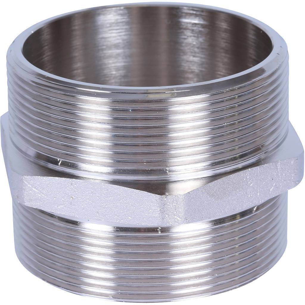 Купить SFT-0004-212212 STOUT  Ниппель HH никелированный 2"1/2 STOUT по лучшей цене с доставкой - интернет-магазин Прогрессивные решения