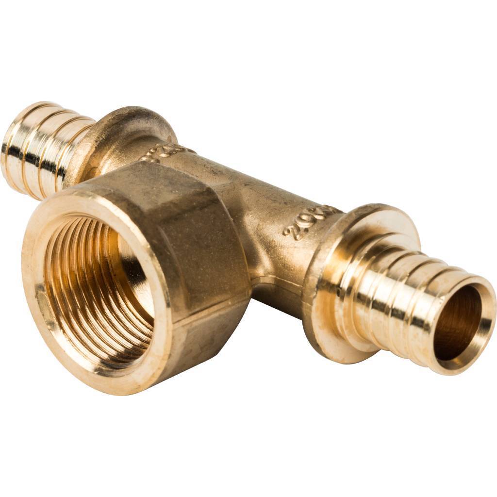 Купить SFA-0028-002034 STOUT  Тройник-переходник с внутренней резьбой 20xR 3/4" для труб из сшитого полиэтилена аксиальный STOUT по лучшей цене с доставкой - интернет-магазин Прогрессивные решения