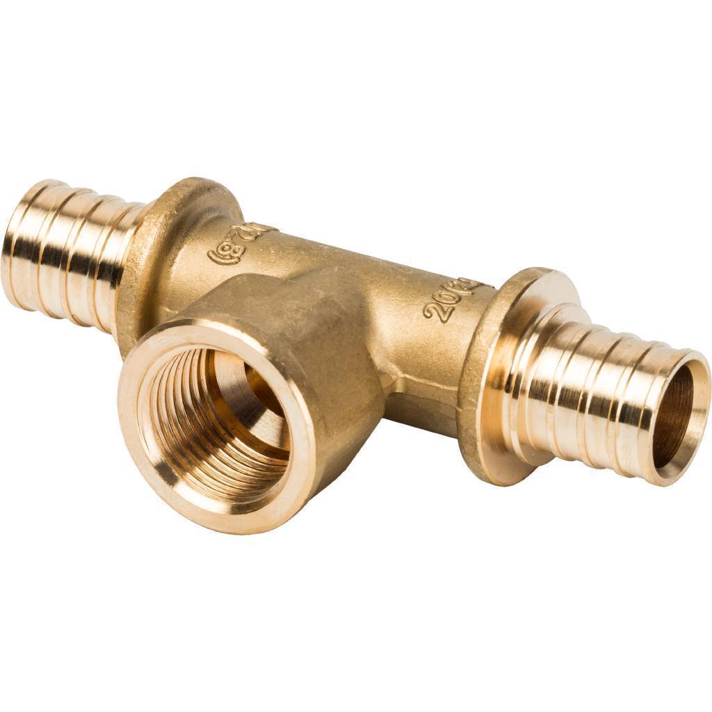 Купить SFA-0028-002012 STOUT  Тройник-переходник с внутренней резьбой 20xR 1/2" для труб из сшитого полиэтилена аксиальный STOUT по лучшей цене с доставкой - интернет-магазин Прогрессивные решения