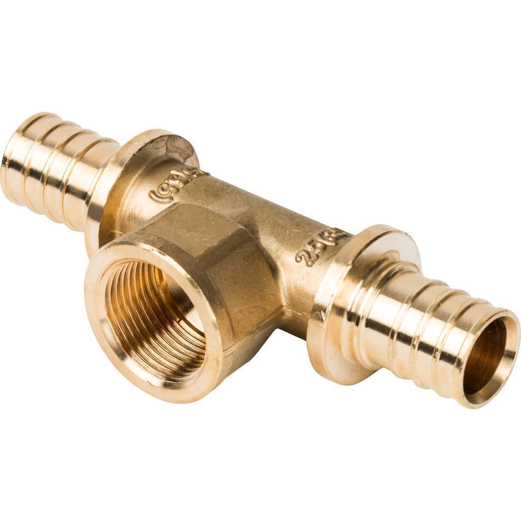 Купить SFA-0028-002534 STOUT  Тройник-переходник с внутренней резьбой 25xR 3/4" для труб из сшитого полиэтилена аксиальный STOUT по лучшей цене с доставкой - интернет-магазин Прогрессивные решения