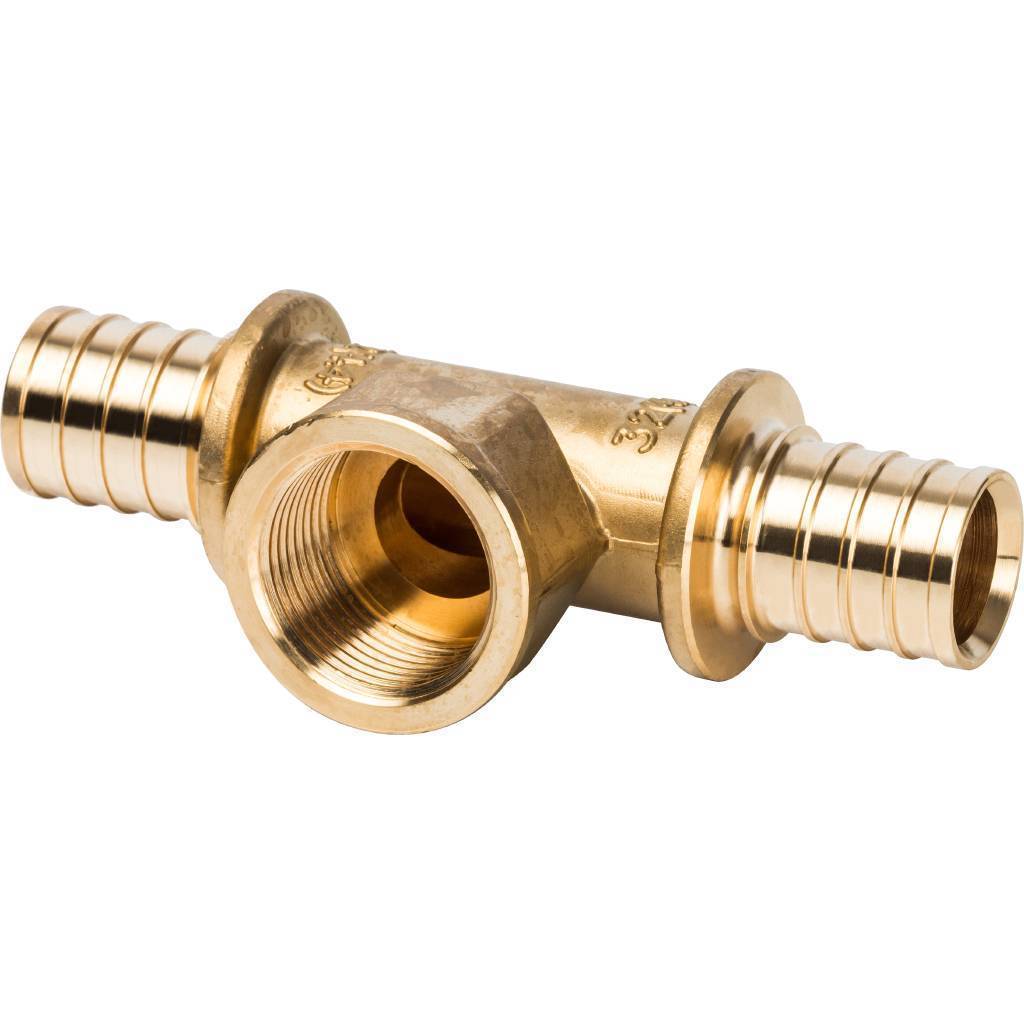 Купить SFA-0028-003210 STOUT  Тройник-переходник с внутренней резьбой 32xR 1" для труб из сшитого полиэтилена аксиальный STOUT по лучшей цене с доставкой - интернет-магазин Прогрессивные решения