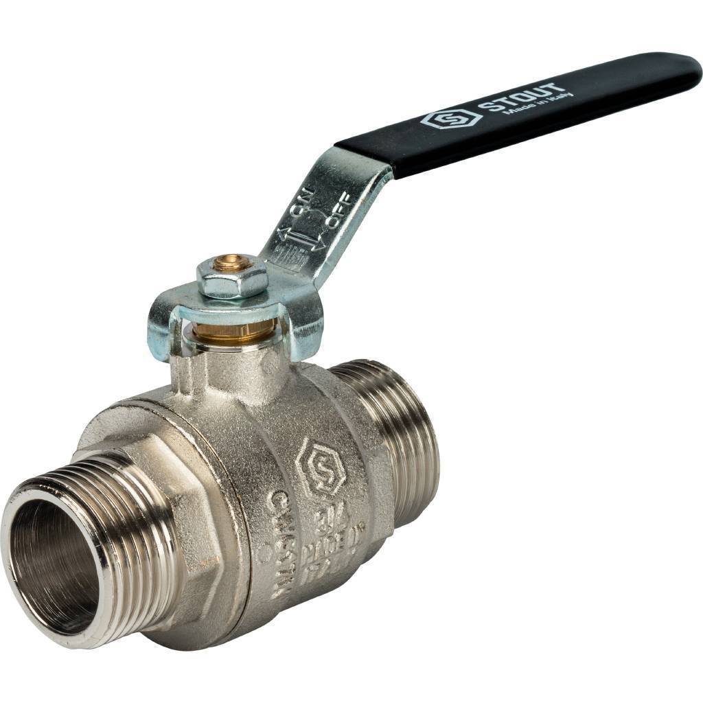 Купить SVB-0005-000020 STOUT  Кран шаровой полнопроходной, НР/НР, ручка рычаг 3/4 STOUT по лучшей цене с доставкой - интернет-магазин Прогрессивные решения