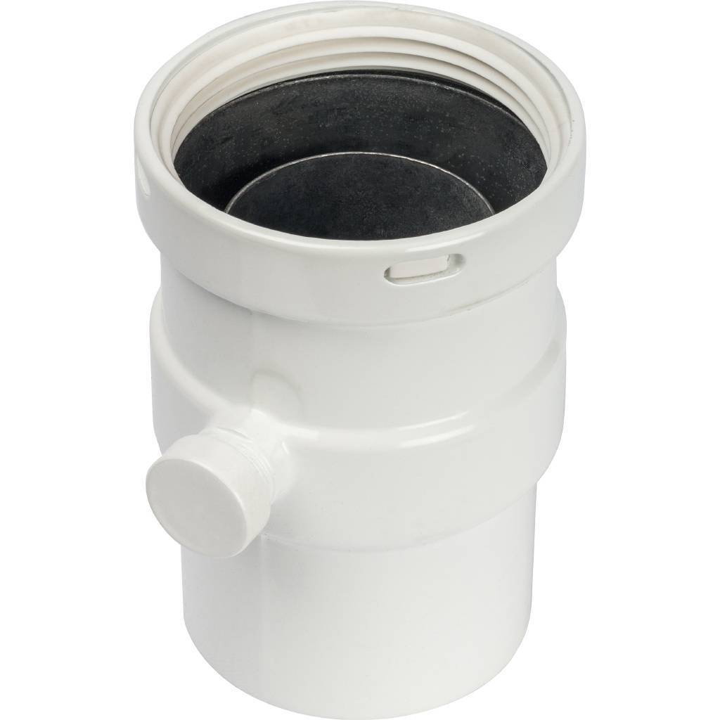 Купить SCA-0080-020137 STOUT  Элемент дымохода вертикальный  D80  п/м с патрубком для отвода конденсата STOUT по лучшей цене с доставкой - интернет-магазин Прогрессивные решения