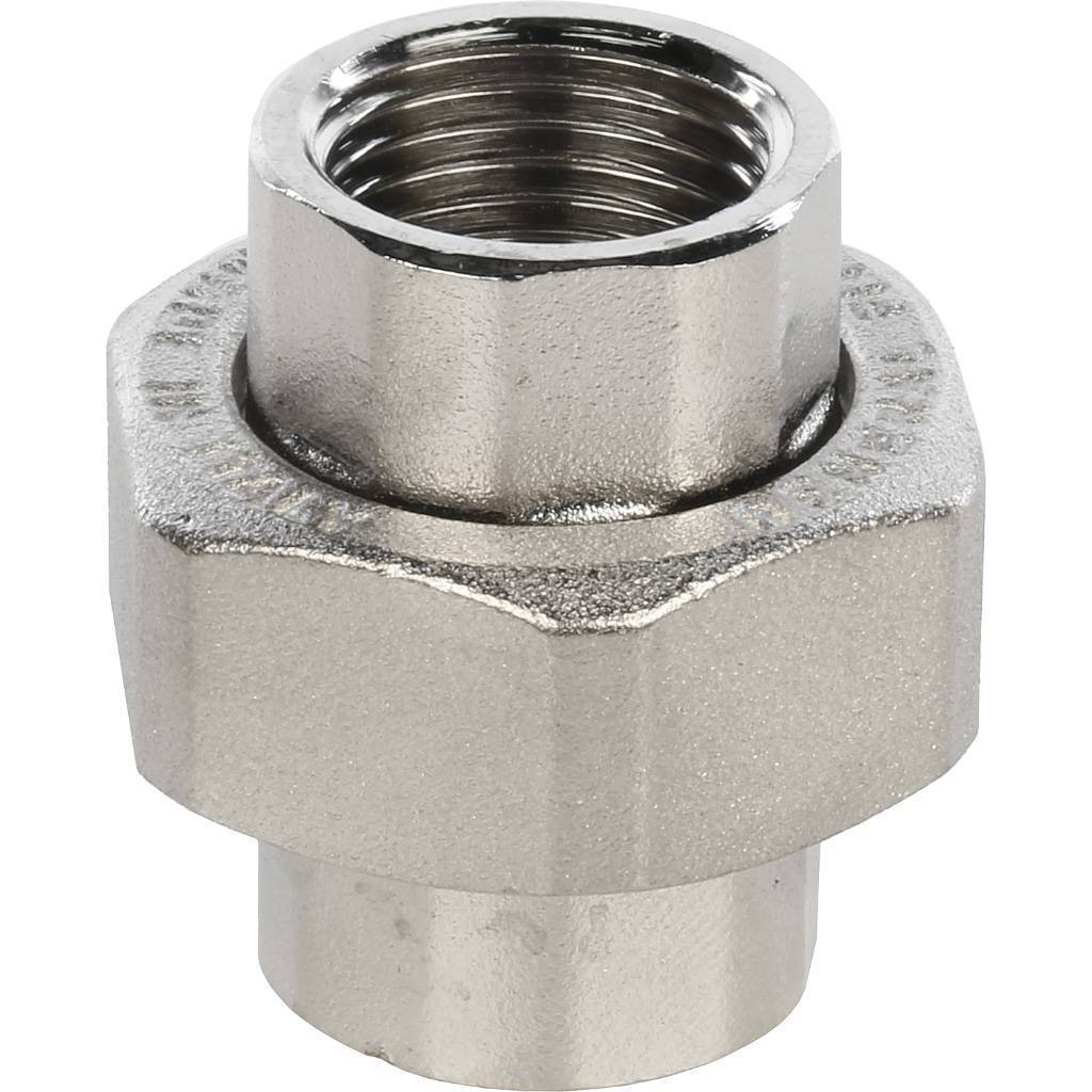 Купить SFT-0034-000012 STOUT  Разъемное соединение "американка" ВВ никелированное 1/2 STOUT по лучшей цене с доставкой - интернет-магазин Прогрессивные решения