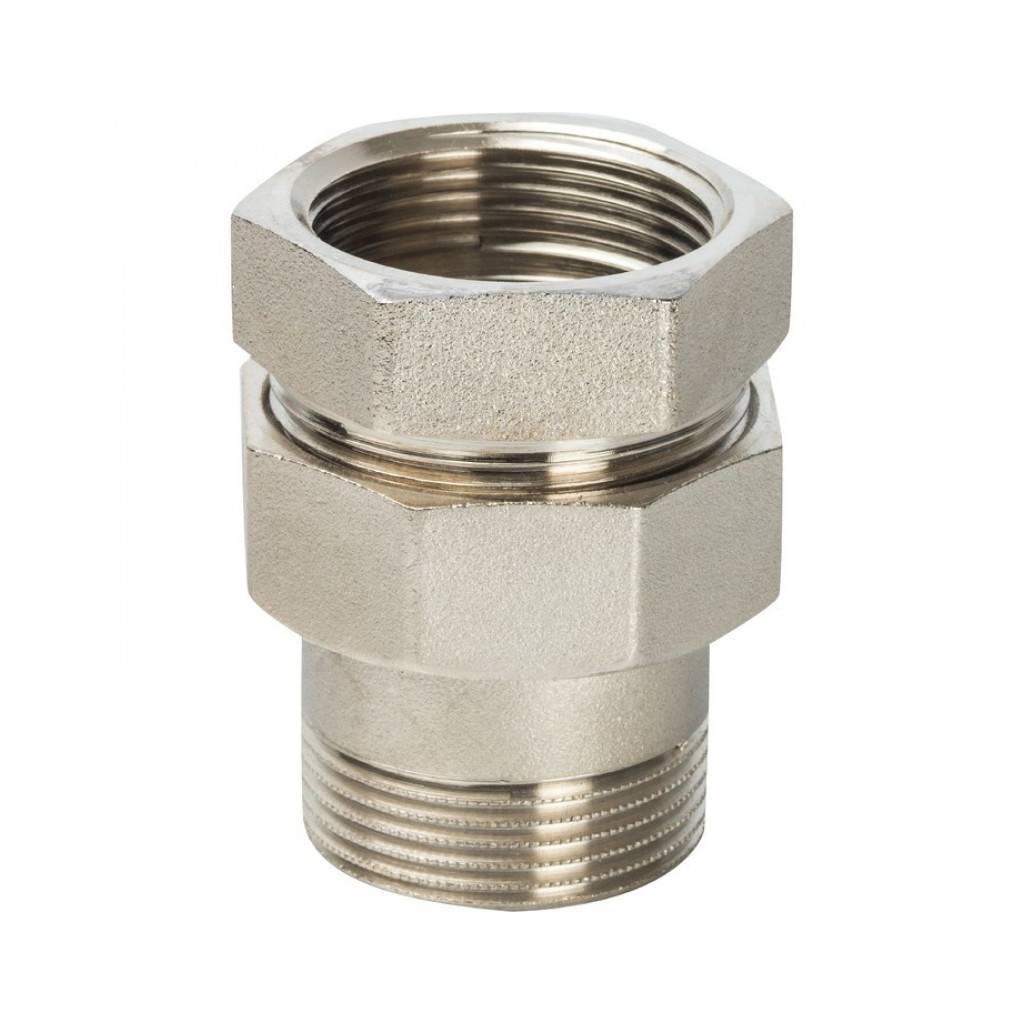 Купить SFT-0041-000038 STOUT  Разъемное соединение "американка" ВН никелированное, уплотнение под гайкой o-ring кольцо 3/8 STOUT по лучшей цене с доставкой - интернет-магазин Прогрессивные решения