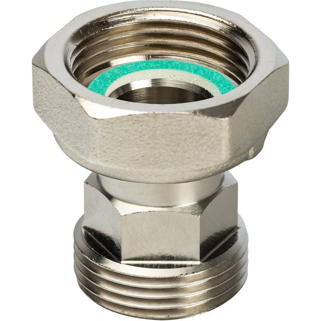 Купить SDG-0019-020020 STOUT  Разъемное соединение с плоским уплотнением и обратным клапаном, никелированное 3/4" STOUT по лучшей цене с доставкой - интернет-магазин Прогрессивные решения