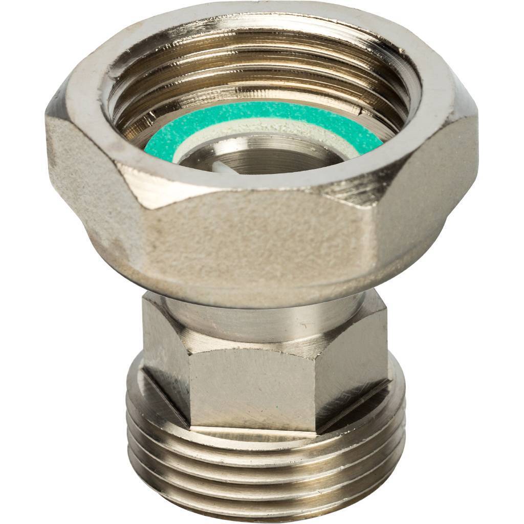 Купить SDG-0019-020025 STOUT  Разъемное соединение с плоским уплотнением и обратным клапаном, никелированное 1" STOUT по лучшей цене с доставкой - интернет-магазин Прогрессивные решения