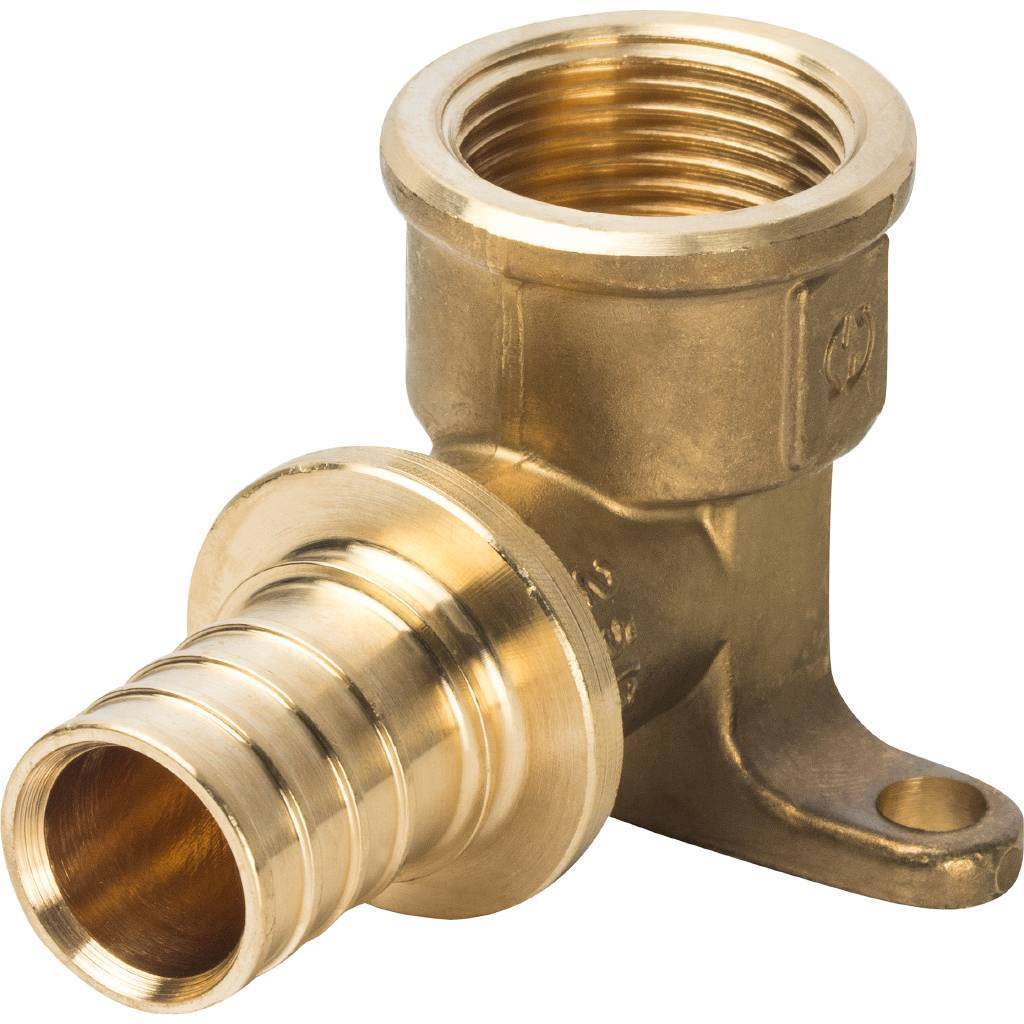 Купить SFA-0009-002534 STOUT  Угольник настенный с креплением 25xRp 3/4" для труб из сшитого полиэтилена аксиальный STOUT по лучшей цене с доставкой - интернет-магазин Прогрессивные решения