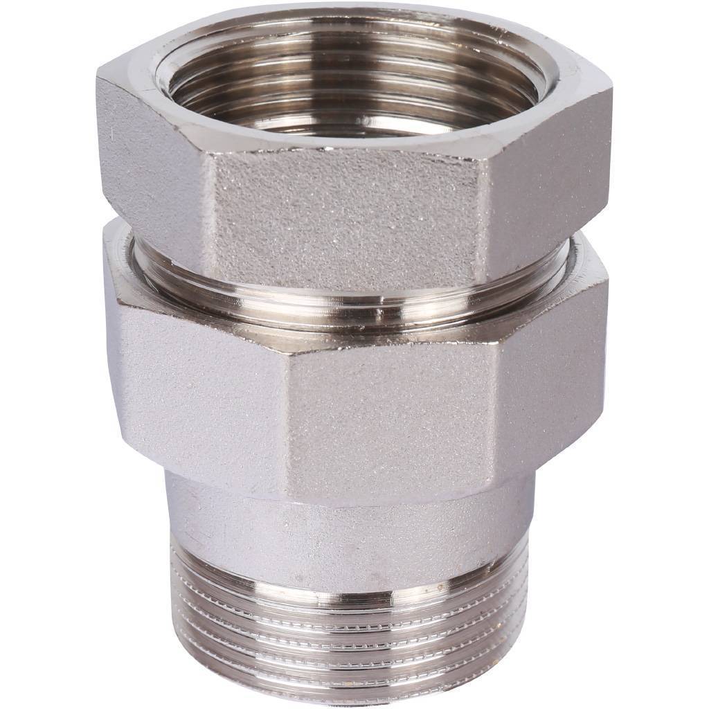 Купить SFT-0045-000114 STOUT  Разъемное соединение "американка" ВН, никелированное, уплотнение под гайкой по плоскости, 1” 1/4 STOUT по лучшей цене с доставкой - интернет-магазин Прогрессивные решения