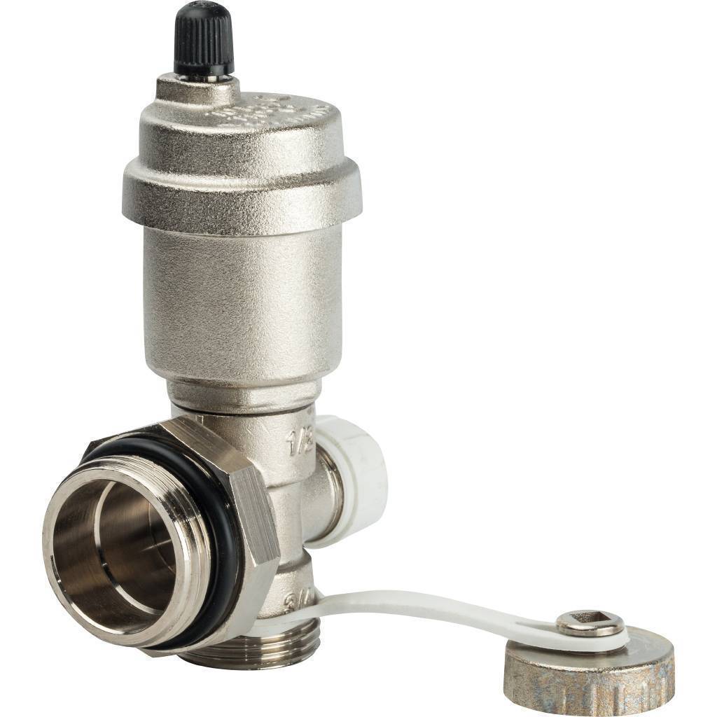 Купить SMS-1000-010001 STOUT  Регулируемый концевой фитинг с дренажным вентилем, автоматический воздухоотводчик 1" STOUT по лучшей цене с доставкой - интернет-магазин Прогрессивные решения