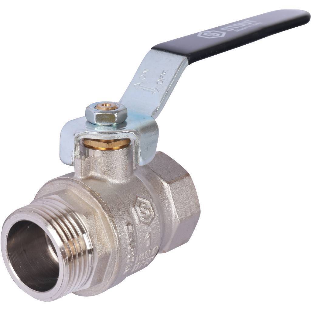 Купить SVB-0013-000025 STOUT SVB Кран шаровой стандартнопроходной, ВР/НР, ручка рычаг 1" STOUT по лучшей цене с доставкой - интернет-магазин Прогрессивные решения