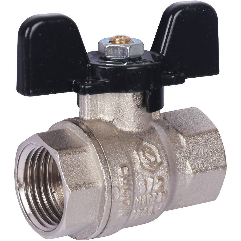 Купить SVB-0012-000015 STOUT SVB Кран шаровой стандартнопроходной, ВР/ВР, ручка бабочка 1/2" STOUT по лучшей цене с доставкой - интернет-магазин Прогрессивные решения