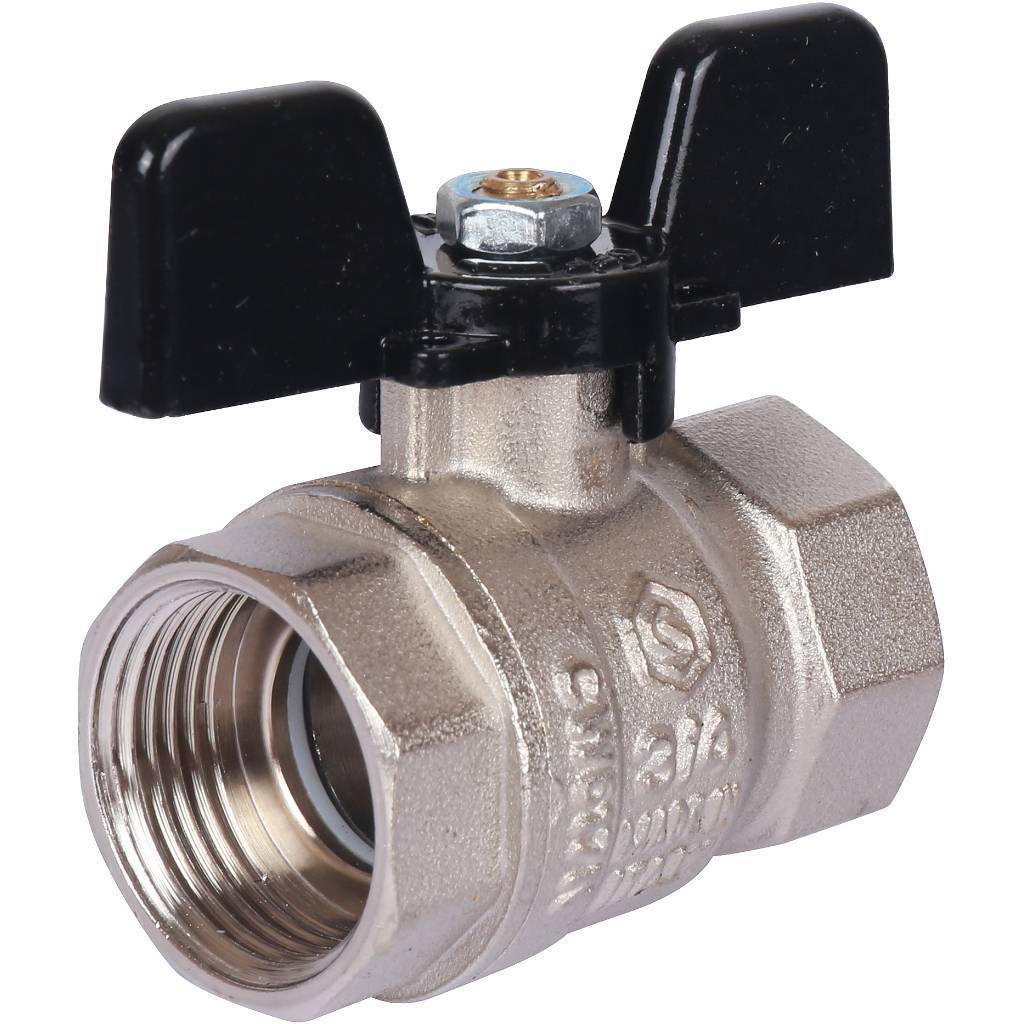 Купить SVB-0012-000020 STOUT SVB Кран шаровой стандартнопроходной, ВР/ВР, ручка бабочка 3/4" STOUT по лучшей цене с доставкой - интернет-магазин Прогрессивные решения