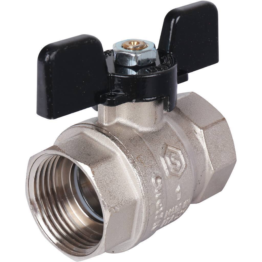 Купить SVB-0012-000025 STOUT SVB Кран шаровой стандартнопроходной, ВР/ВР, ручка бабочка 1" STOUT по лучшей цене с доставкой - интернет-магазин Прогрессивные решения