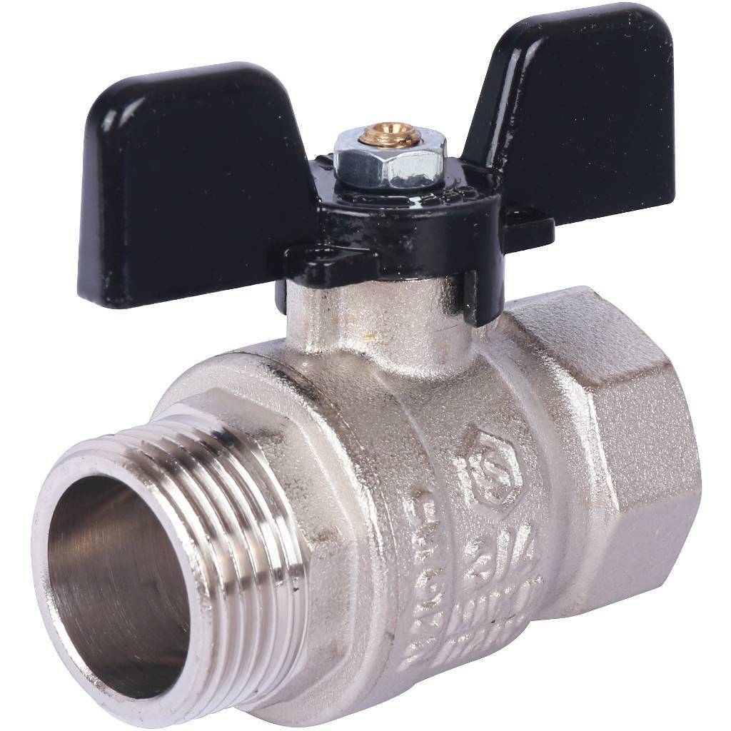 Купить SVB-0014-000020 STOUT SVB Кран шаровой стандартнопроходной, ВР/НР, ручка бабочка 3/4" STOUT по лучшей цене с доставкой - интернет-магазин Прогрессивные решения