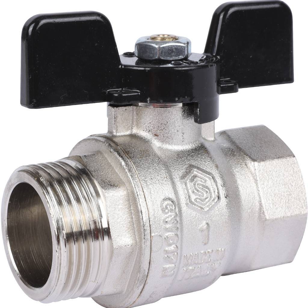 Купить SVB-0014-000025 STOUT SVB Кран шаровой стандартнопроходной, ВР/НР, ручка бабочка 1" STOUT по лучшей цене с доставкой - интернет-магазин Прогрессивные решения