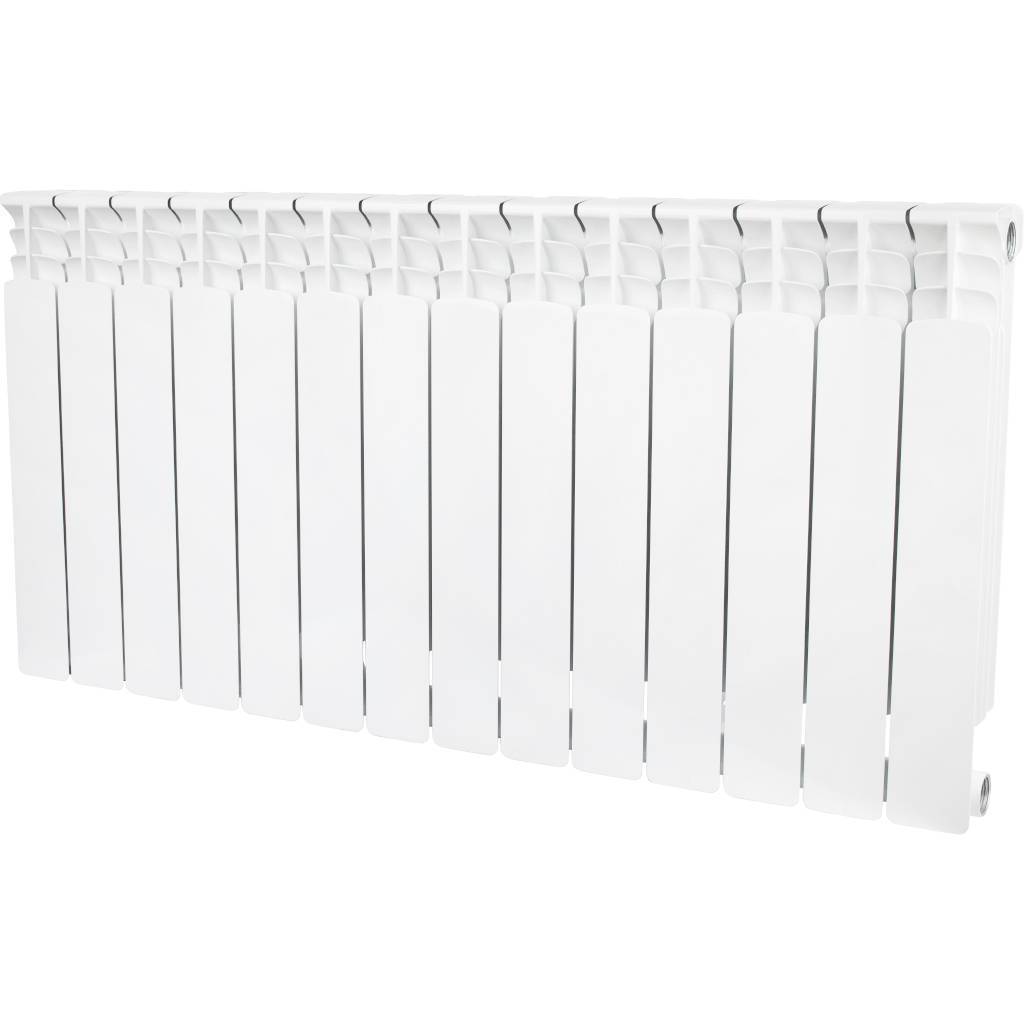 Купить SRB-0310-050014 STOUT  Space 500 14 секций радиатор биметаллический боковое подключение RAL9016 STOUT по лучшей цене с доставкой - интернет-магазин Прогрессивные решения