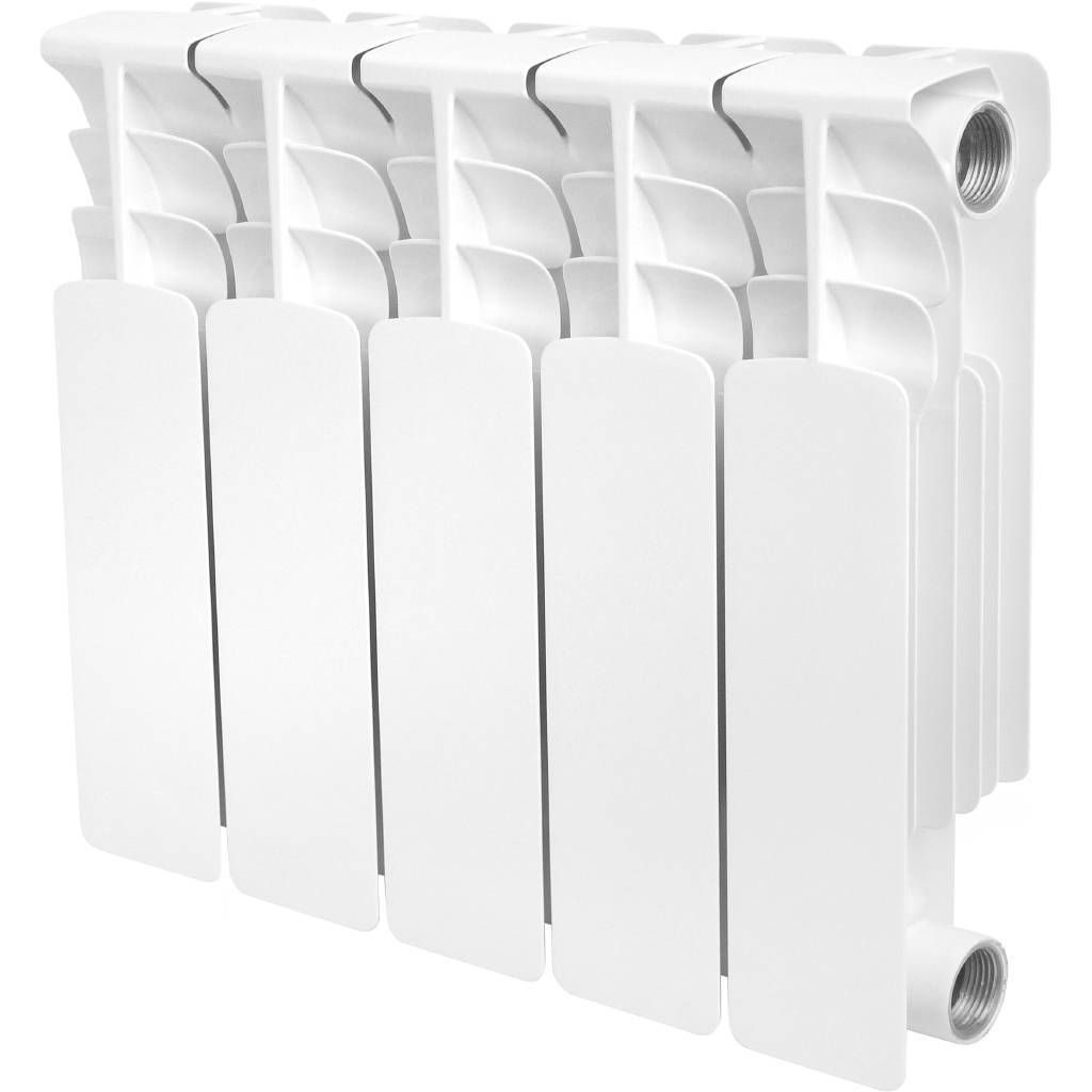 Купить SRB-0310-035005 STOUT  Space 350 5 секций радиатор биметаллический боковое подключение RAL9016 STOUT по лучшей цене с доставкой - интернет-магазин Прогрессивные решения