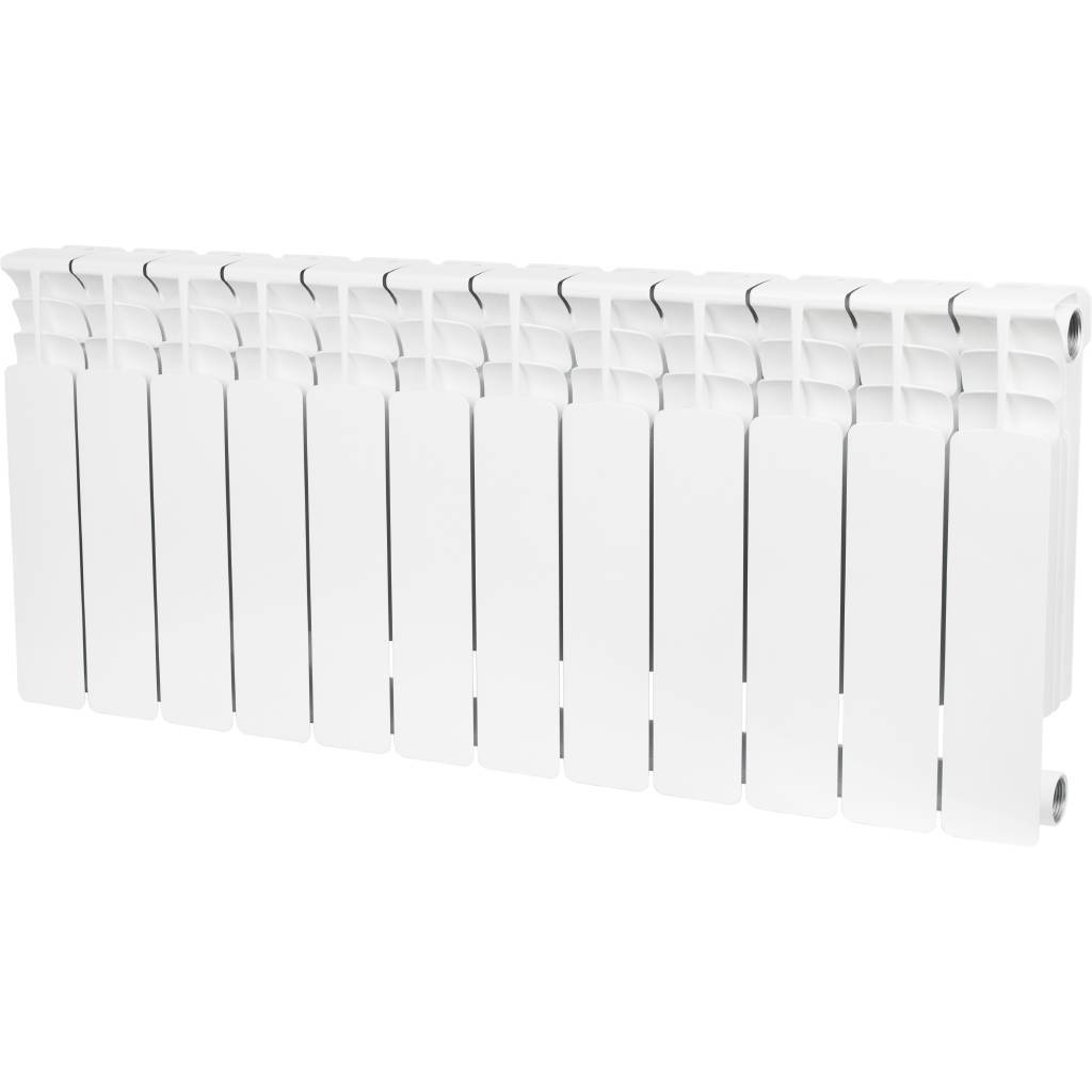 Купить SRB-0310-035012 STOUT  Space 350 12 секций радиатор биметаллический боковое подключение RAL9016 STOUT по лучшей цене с доставкой - интернет-магазин Прогрессивные решения