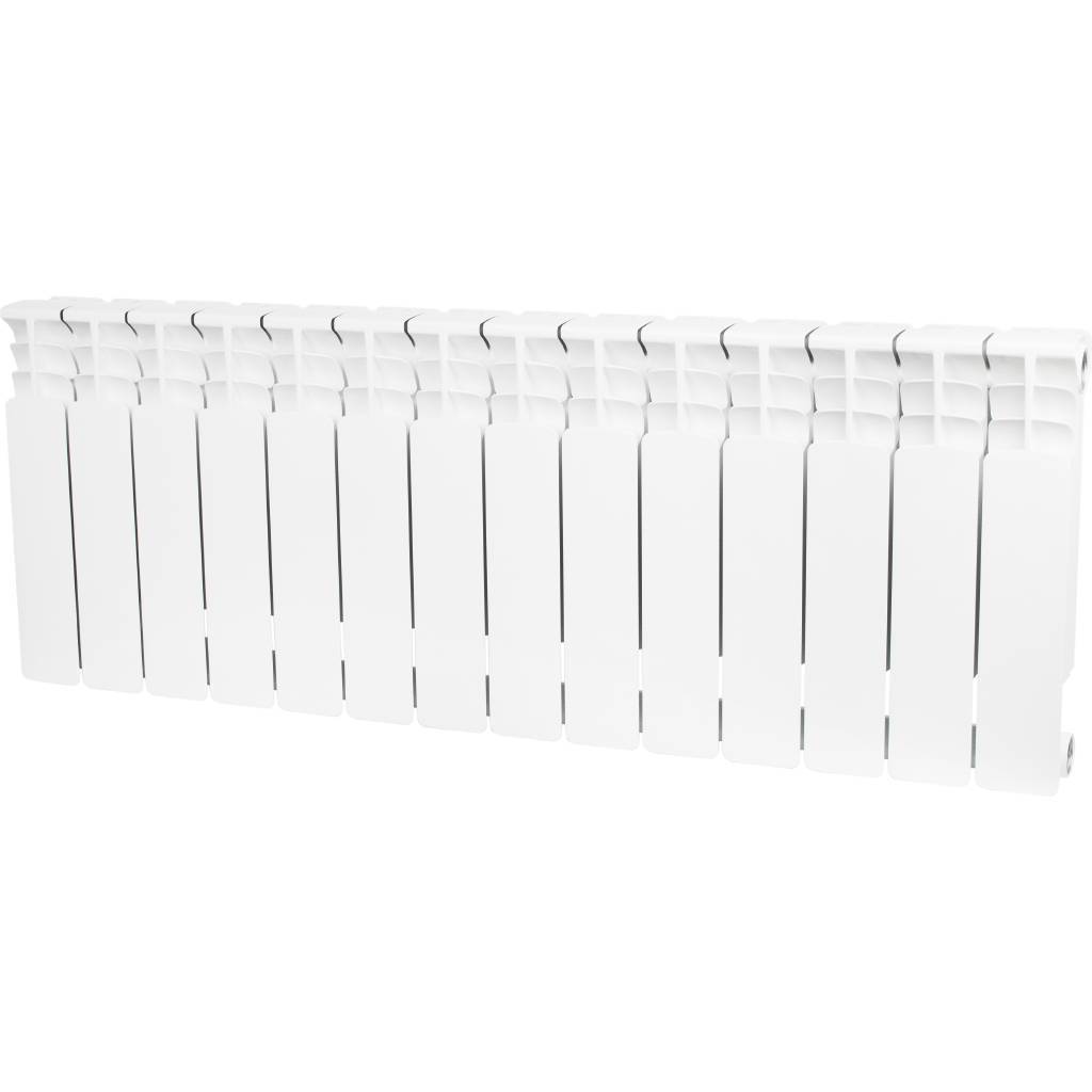 Купить SRB-0310-035014 STOUT  Space 350 14 секций радиатор биметаллический боковое подключение RAL9016 STOUT по лучшей цене с доставкой - интернет-магазин Прогрессивные решения